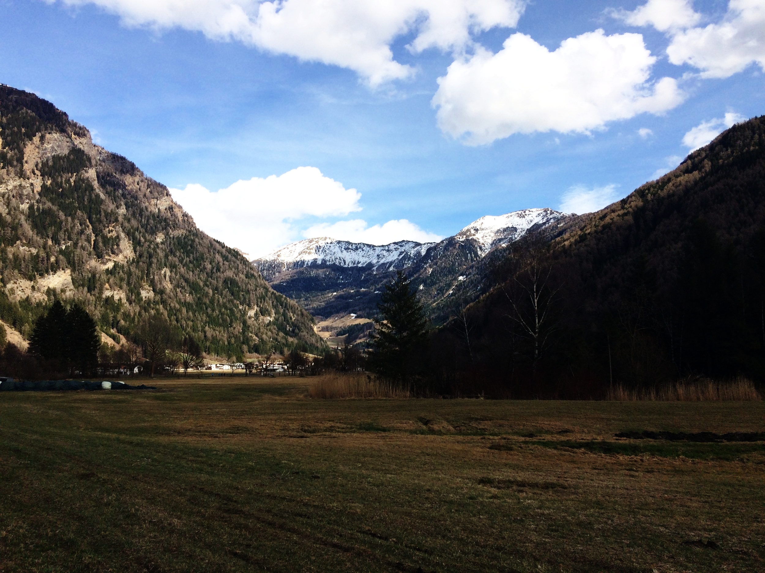 Walking near Sterzing, South Tyrol.