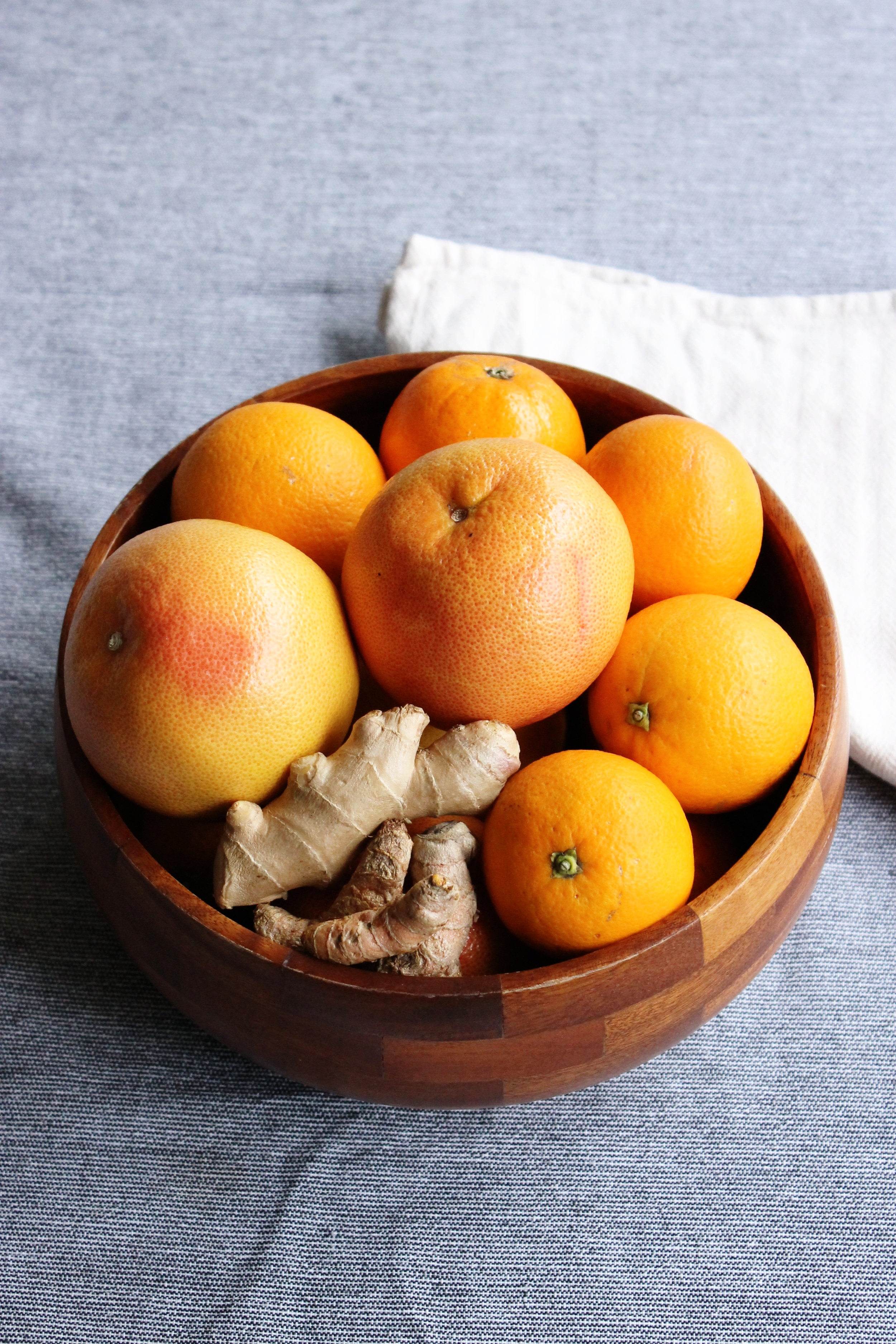 Uplifting orange and grapefruit juice with fresh turmeric and ginger | Beloved Kitchen