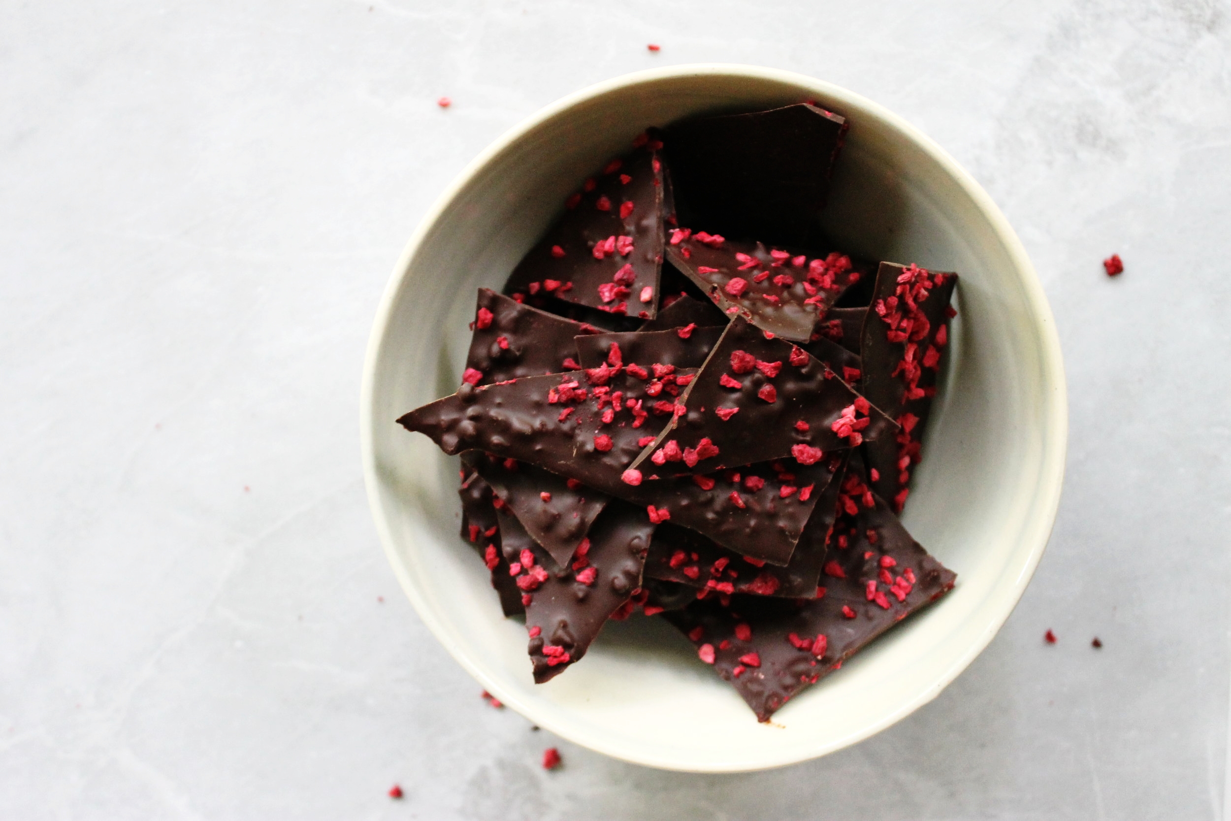Raspberry-vanilla chocolate bark | Beloved Kitchen
