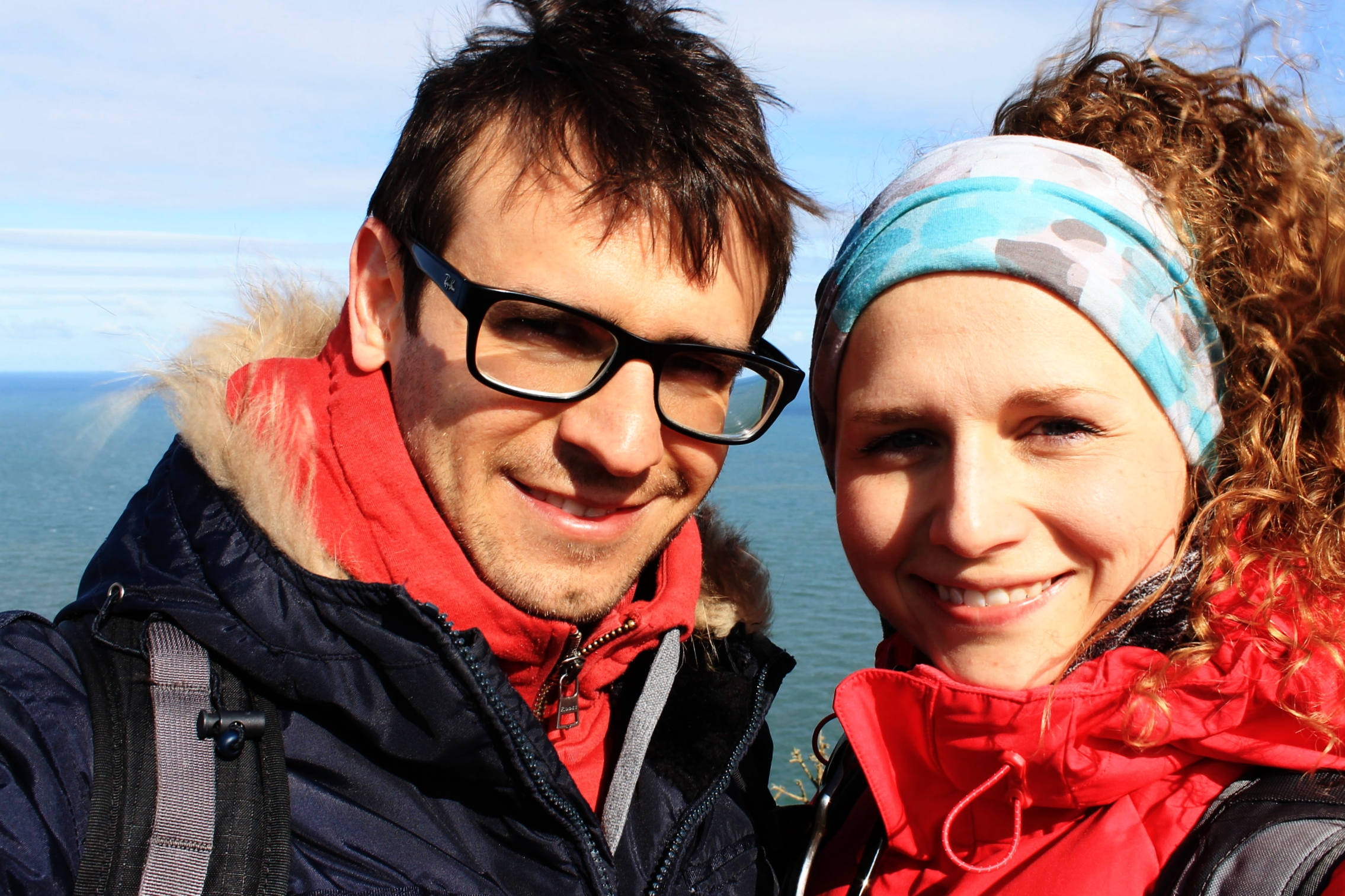 Christian and me on the Pembrokeshire Coast Path near St Dogmael's