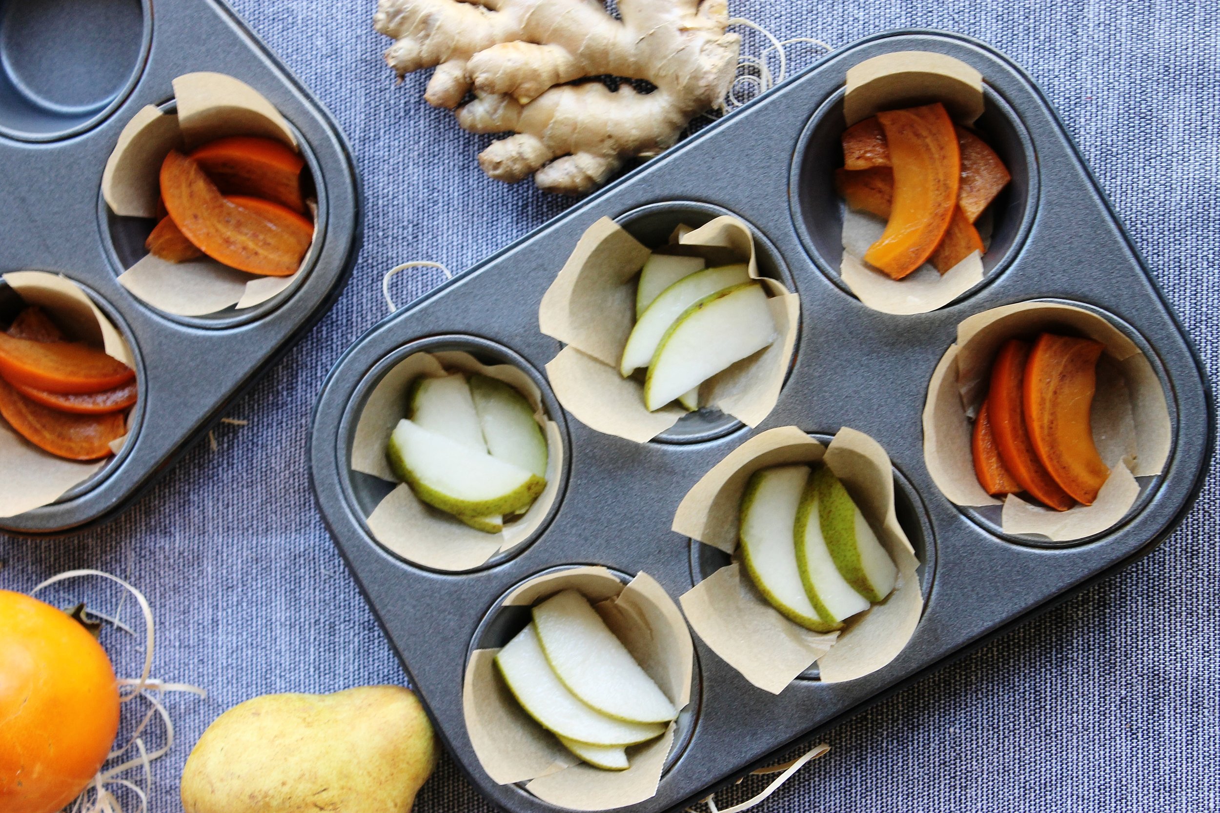 Pear & persimmon cakes | Beloved Kitchen