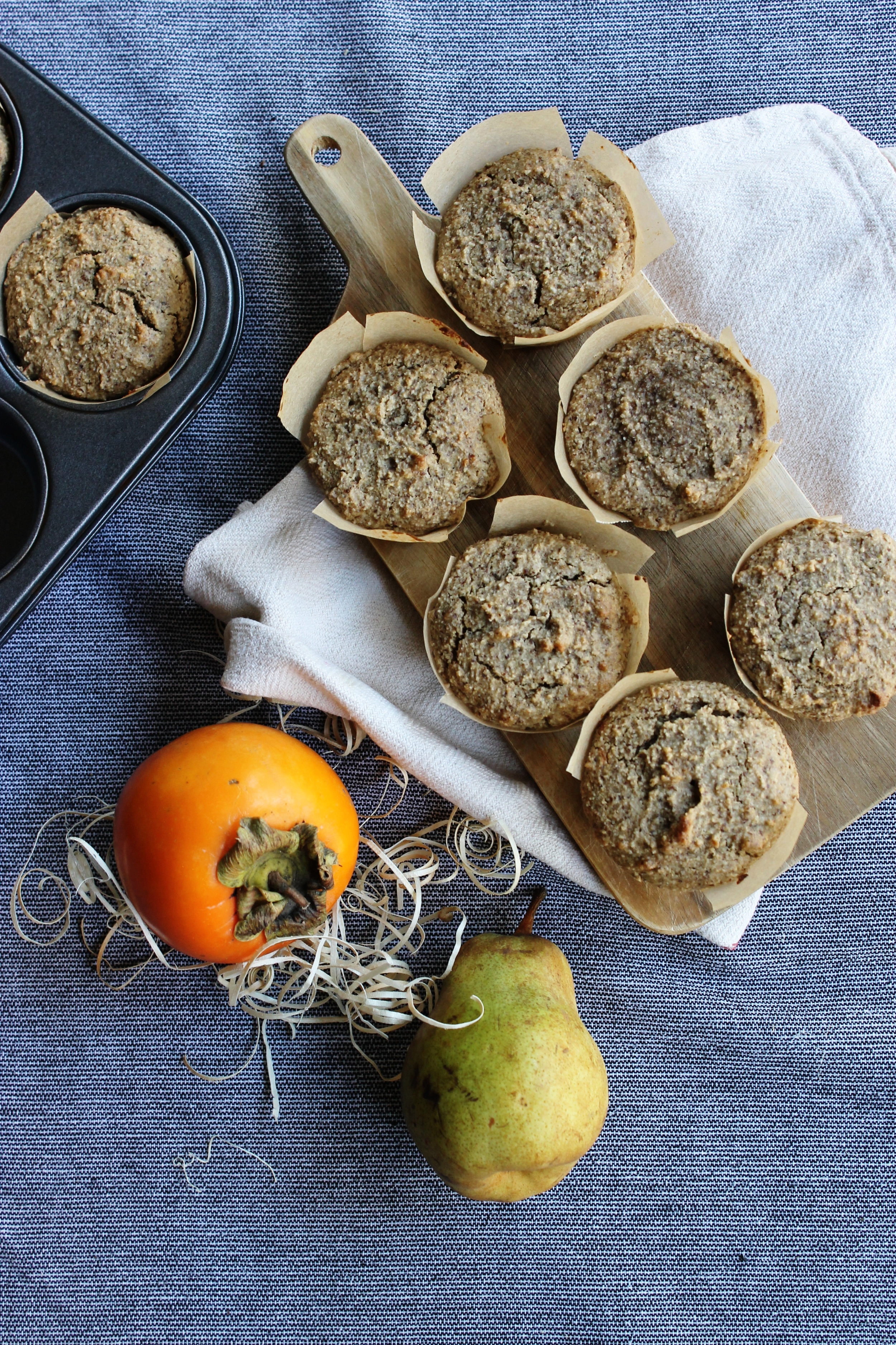 Pear & persimmon cakes | Beloved Kitchen