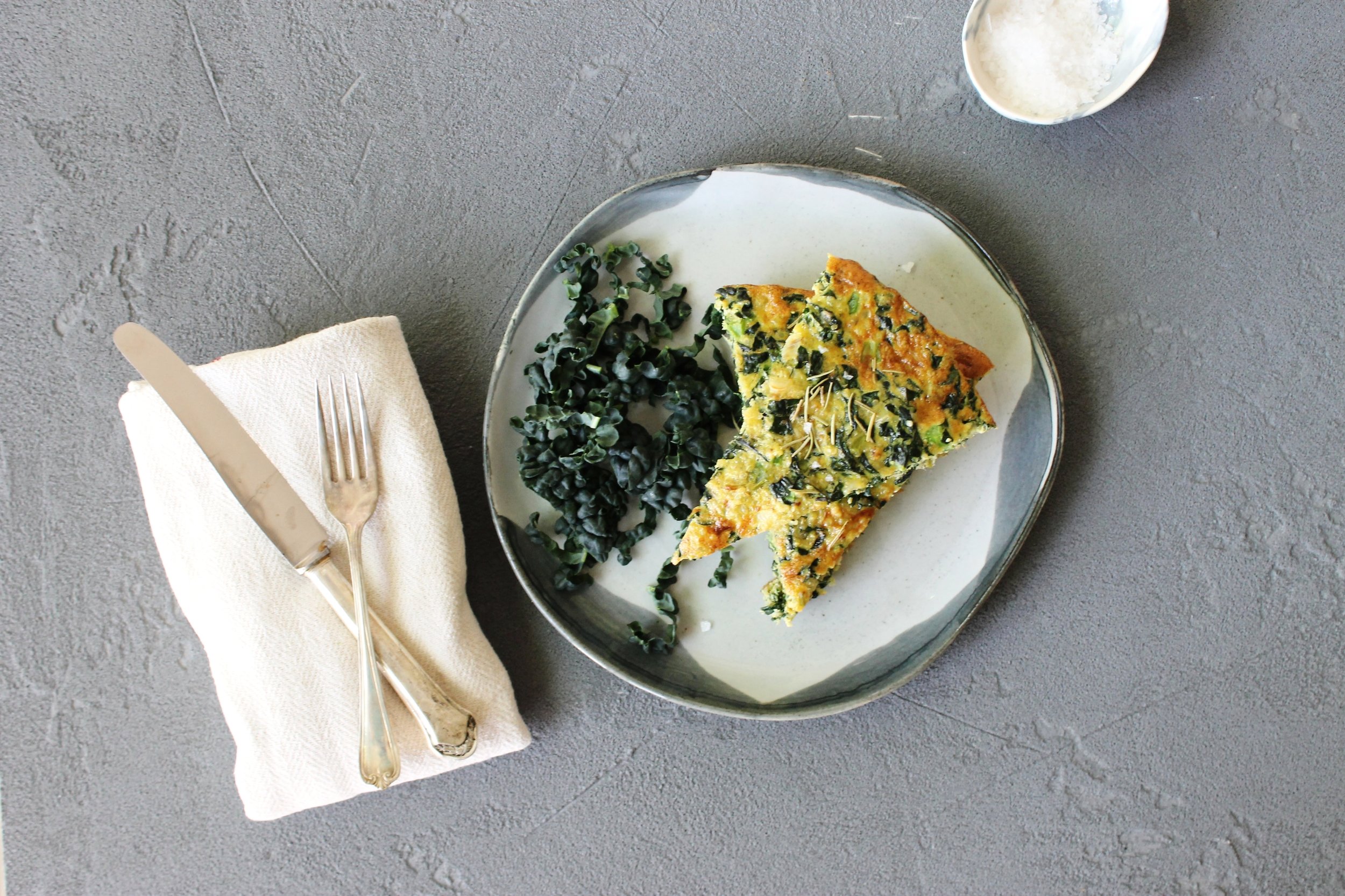 Quinoa and kale frittata {gluten free} | Beloved Kitchen