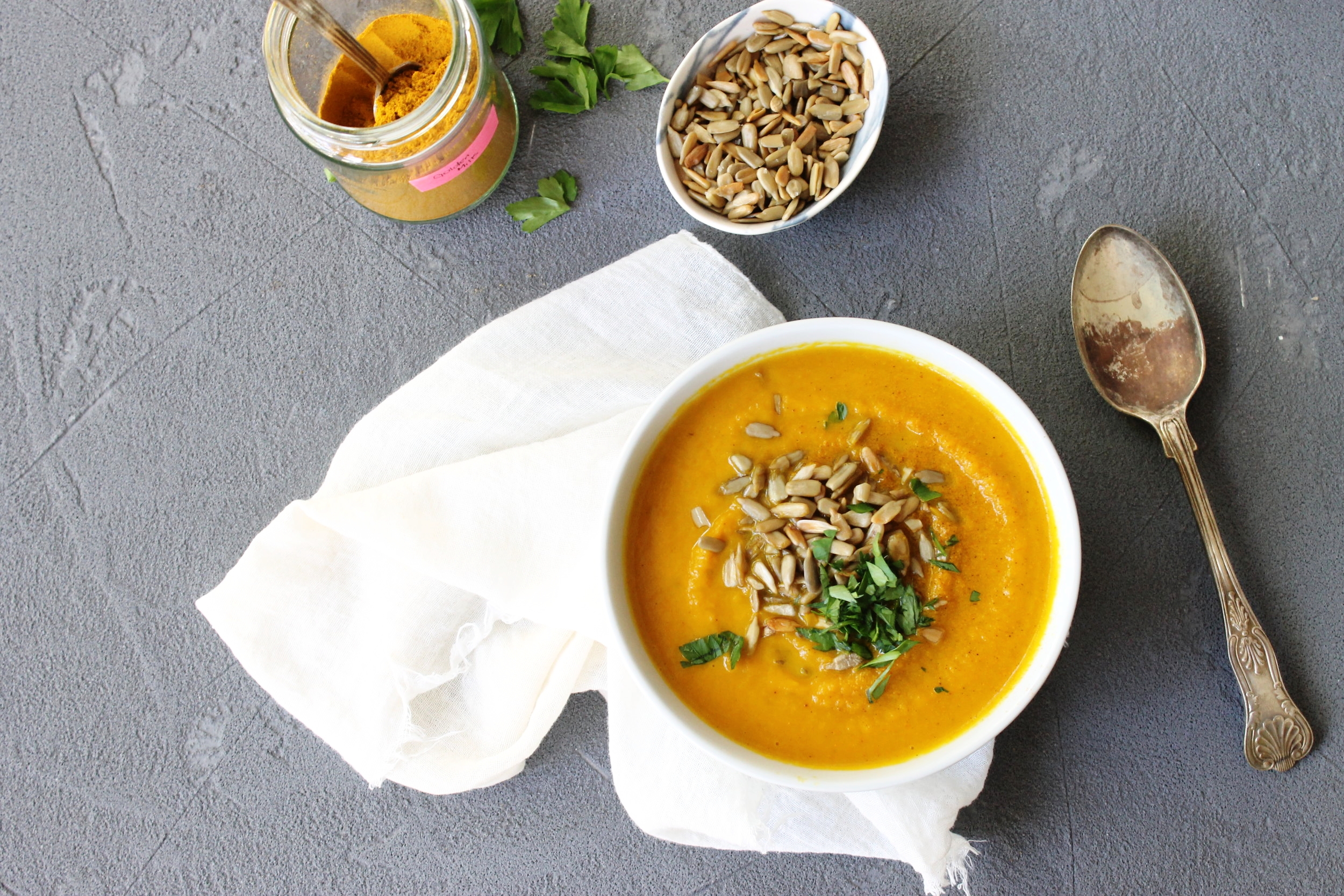 Spiced carrot soup {vegan & gluten free} | Beloved Kitchen