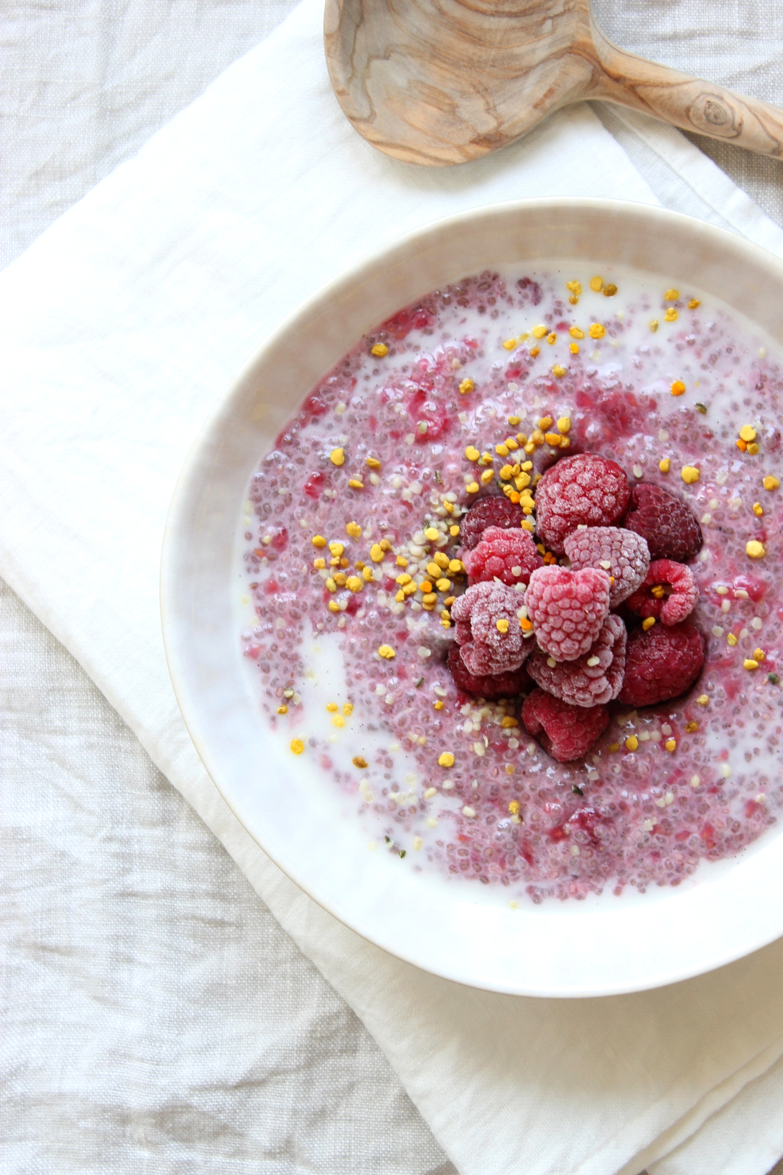 Raspberry chia pudding {vegan & gluten free} | Beloved Kitchen