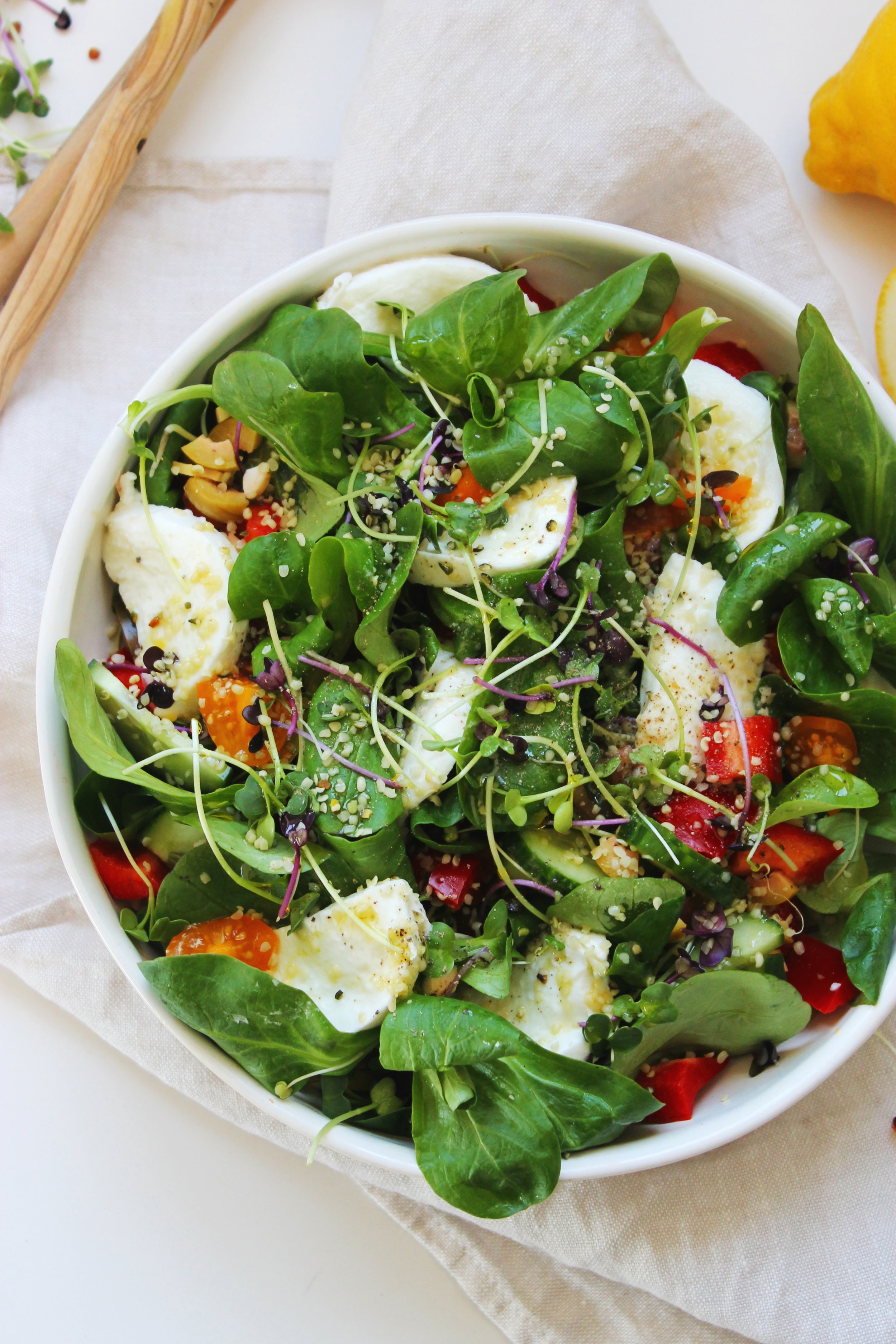 Garden mozzarella di bufala salad | Beloved Kitchen