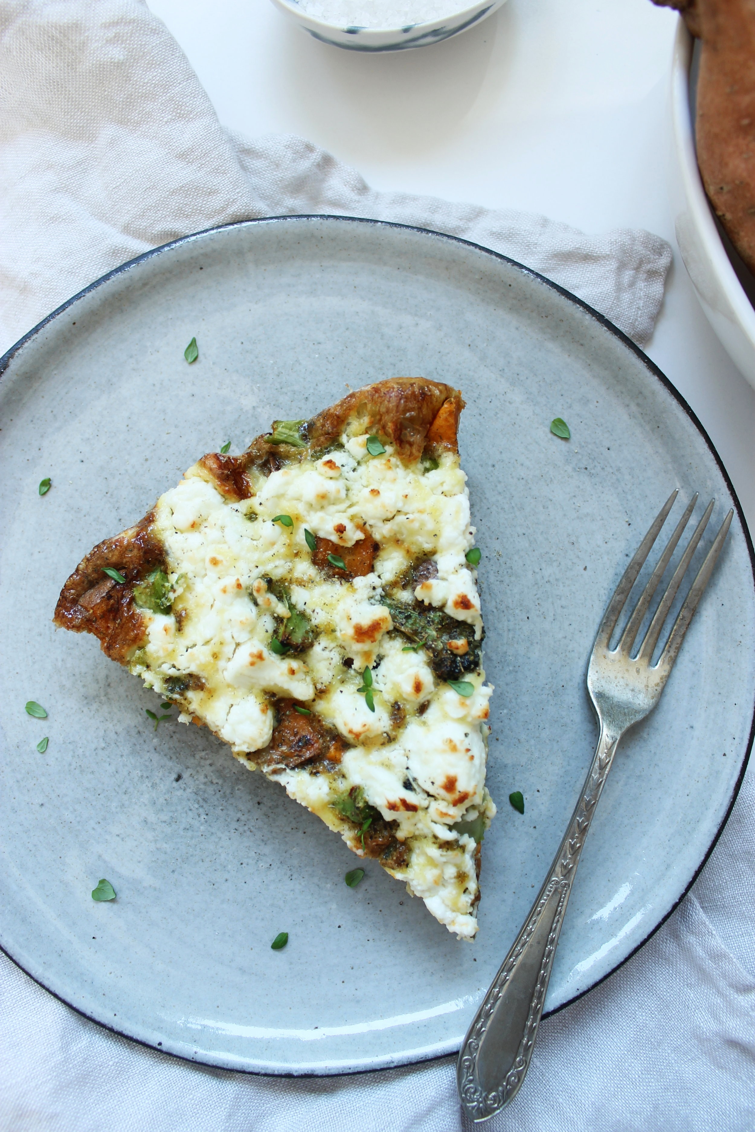 Roasted sweet potato, broccoli and feta frittata | Beloved Kitchen