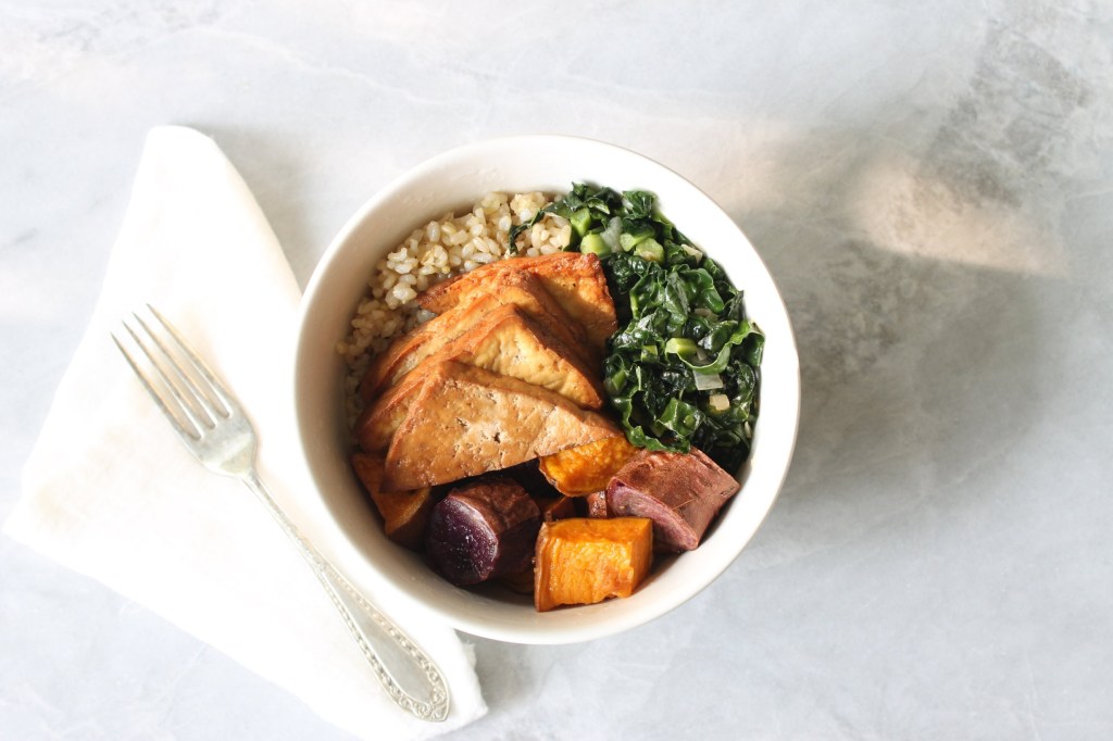 Marinated tofu steaks