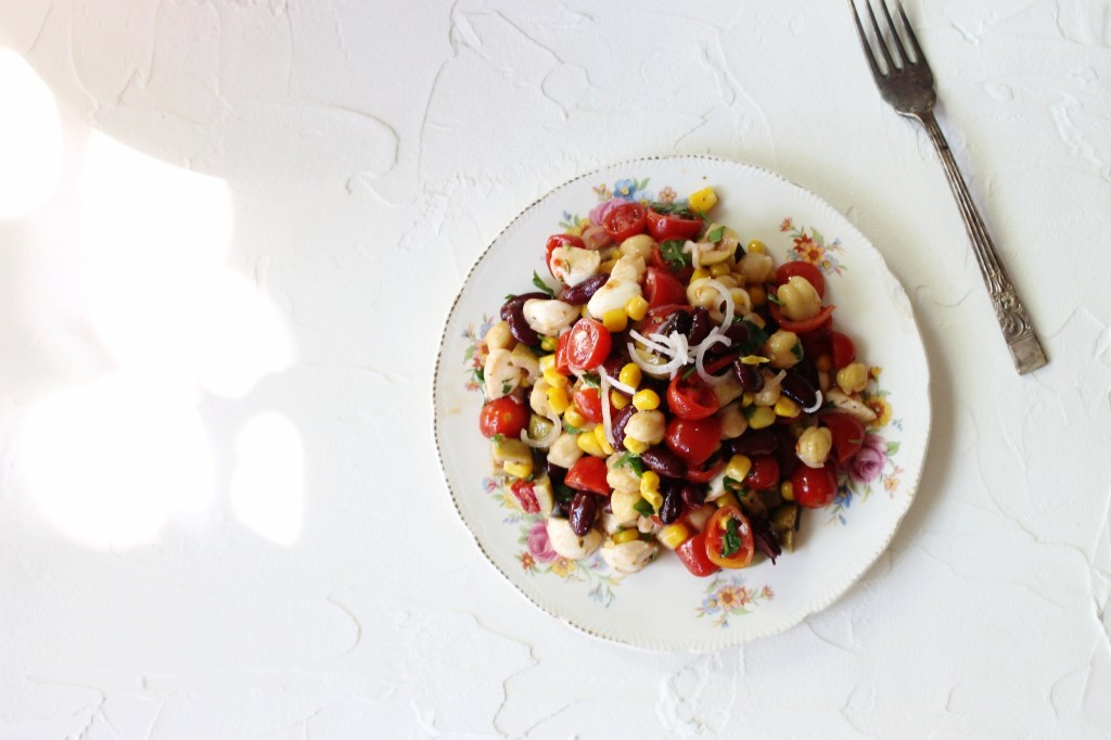 Summery bean salad
