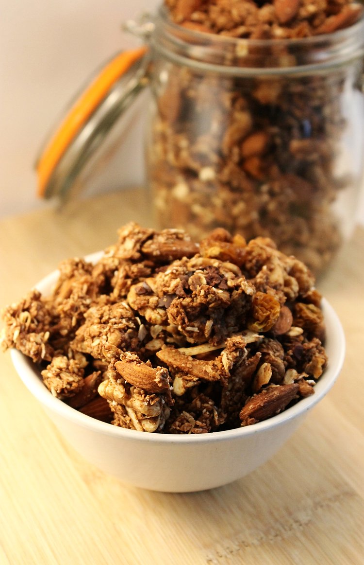 Peanut butter and cocoa&nbsp;granola